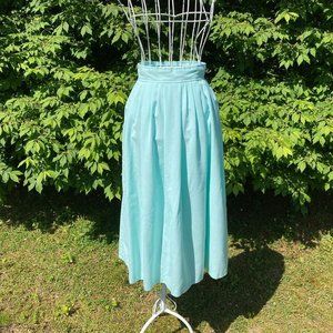 Vintage 70s pastel teal skirt 1970s 23 - 24 | XXS - XS |  Claude